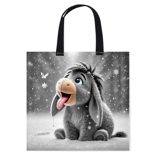 Donkey Canvas Tote Bag Embroidery Kit 11CT Print 40x40cm for Beginners Adults
