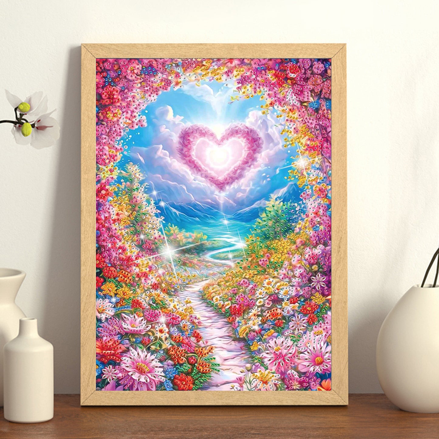 Flower Path - Special Shaped Drill Diamond Painting 30*40CM