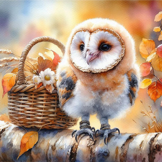Owl - Full Square Drill Diamond Painting 30*30CM