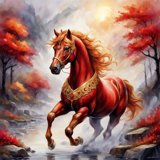 Horse - Full Square Drill Diamond Painting 40*40CM