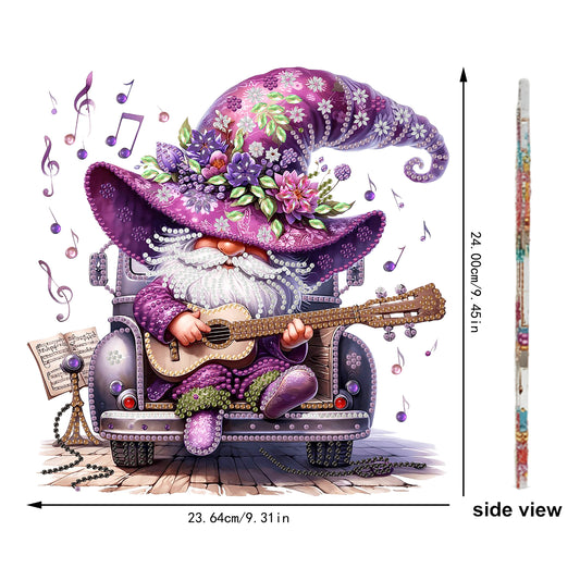Acrylic 2D Flat Purple Goblin Guitar DIY Table Top Diamond Painting Ornament Kit