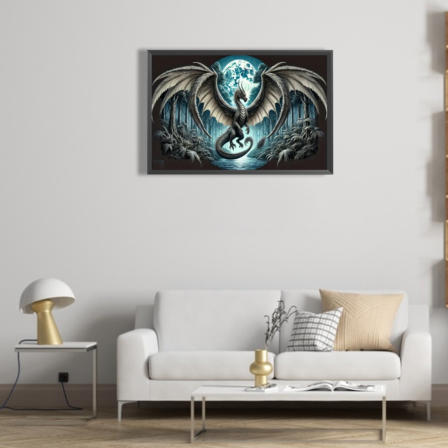 Dinosaur - Full Round Drill Diamond Painting 55*35CM