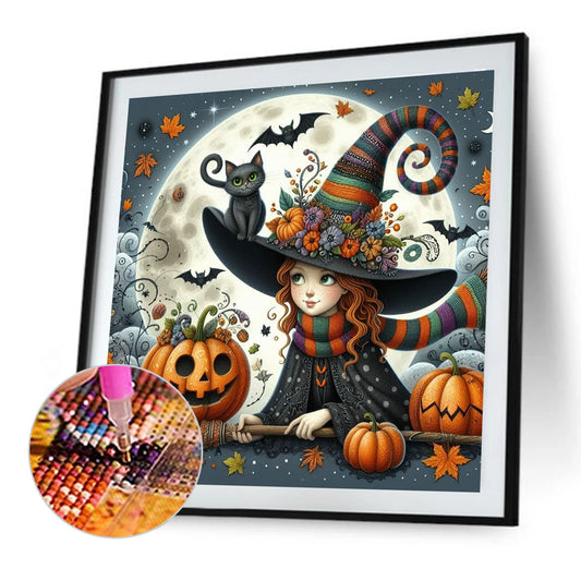 Witch - Full Round Drill Diamond Painting 40*40CM