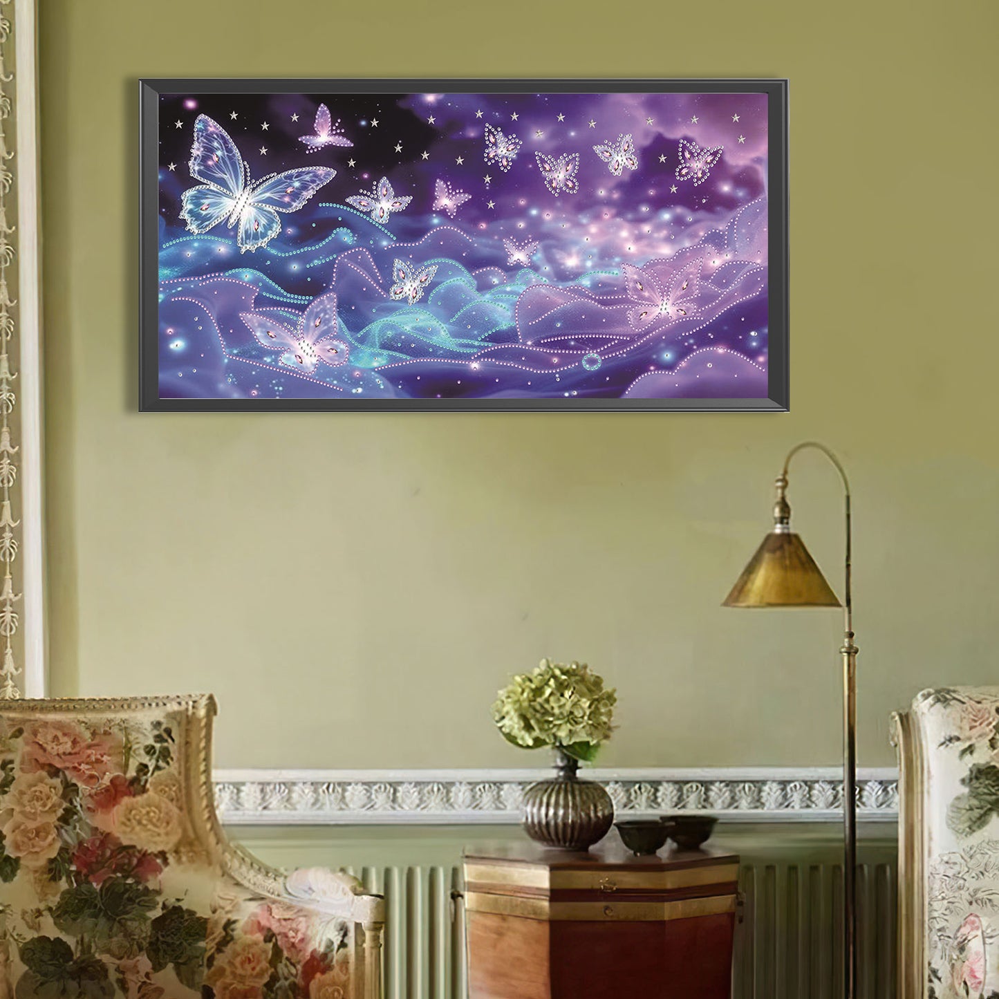 Dream Butterfly - Special Shaped Drill Diamond Painting 60*30CM