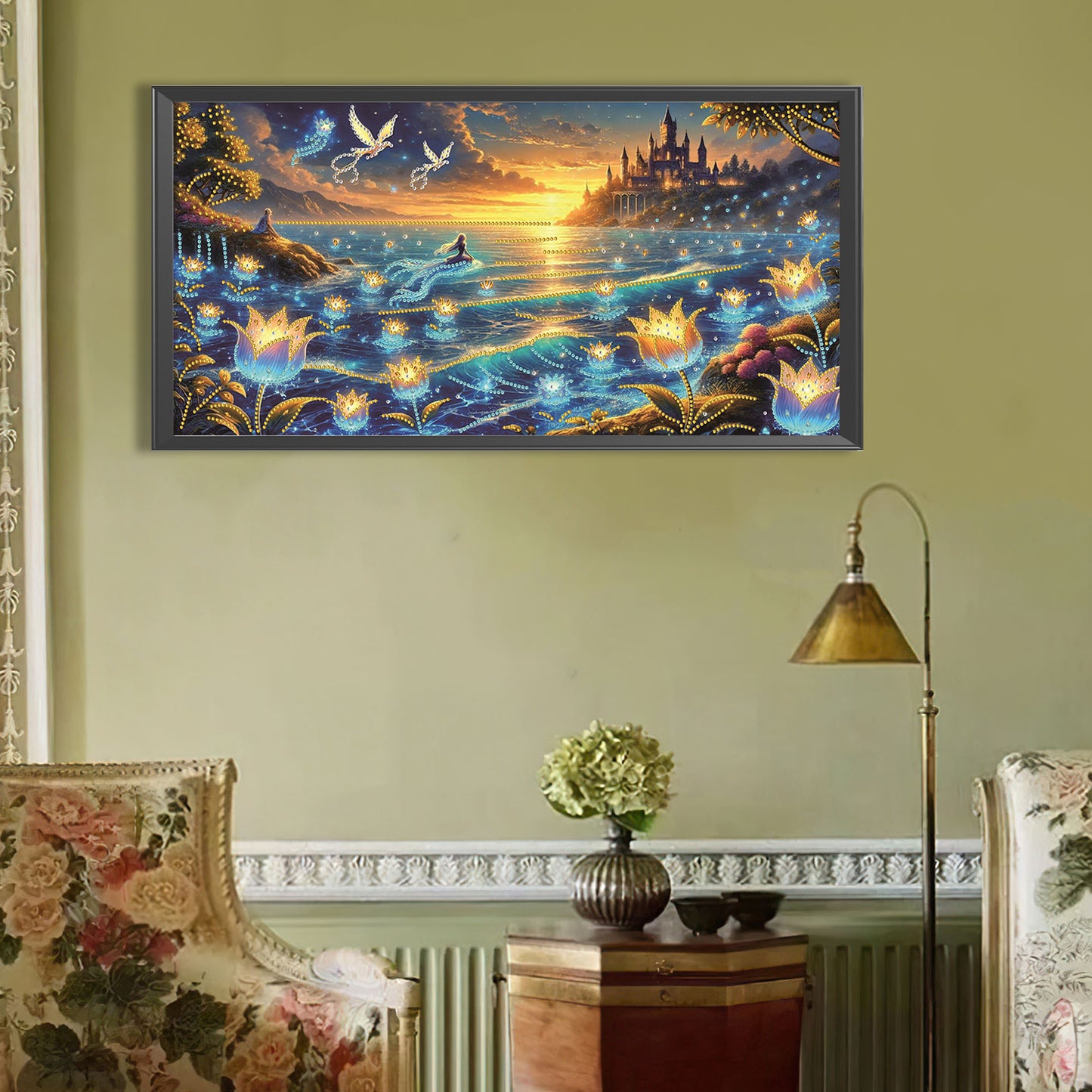 Dream Lake Landscape - Special Shaped Drill Diamond Painting 60*30CM