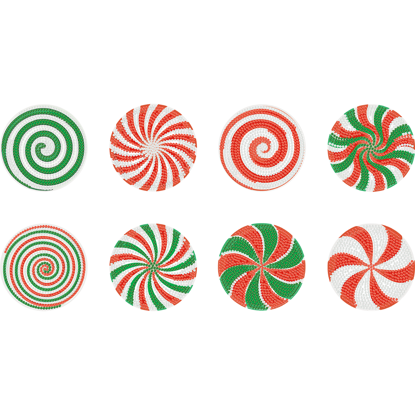 8pcs Candy Wooden DIY Coaster Diamond Art Kits with Holder No-Slip Home Decor