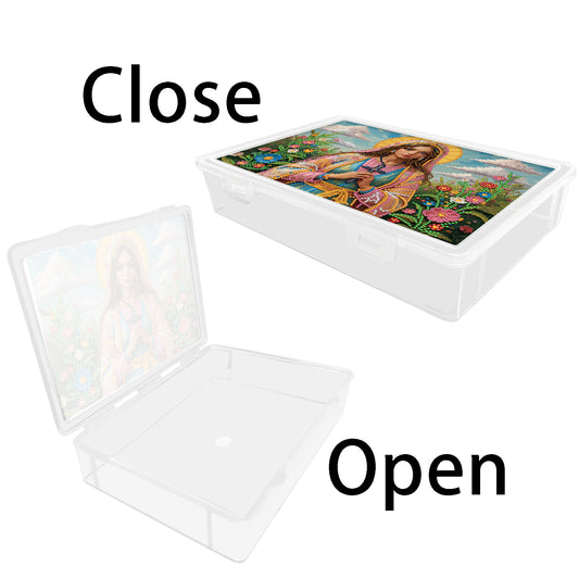 DIY Faithful Women Pattern Diamond Painting Kit Storage Box for Adults Beginners