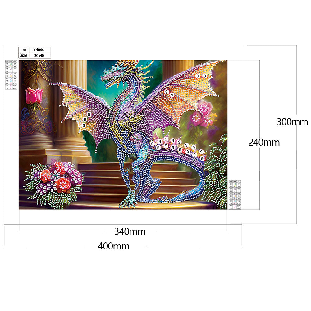 Owl 40*30CM(Canvas) Special Shaped Drill Diamond Painting