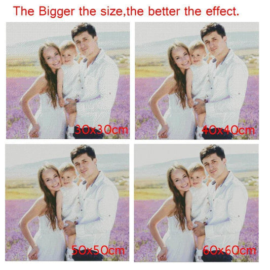 Custom Diamond Painting(👇Upload photo-choose proper size-payment)