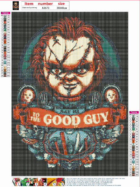 Horror Doll - Full Round Drill Diamond Painting 30*40CM