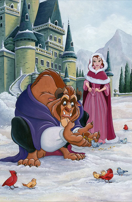 Disney Beauty And The Beast - Full Round Drill Diamond Painting 30*40CM