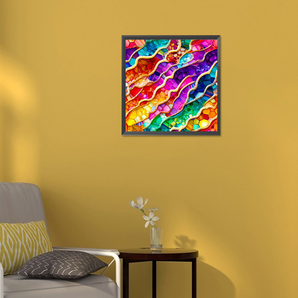 Glass Lake Water - Full Round Drill Diamond Painting 30*30CM