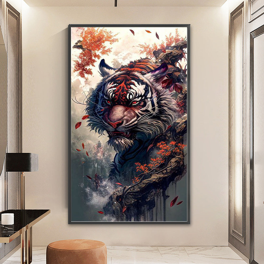 Tiger - 11CT Stamped Cross Stitch 50*87CM
