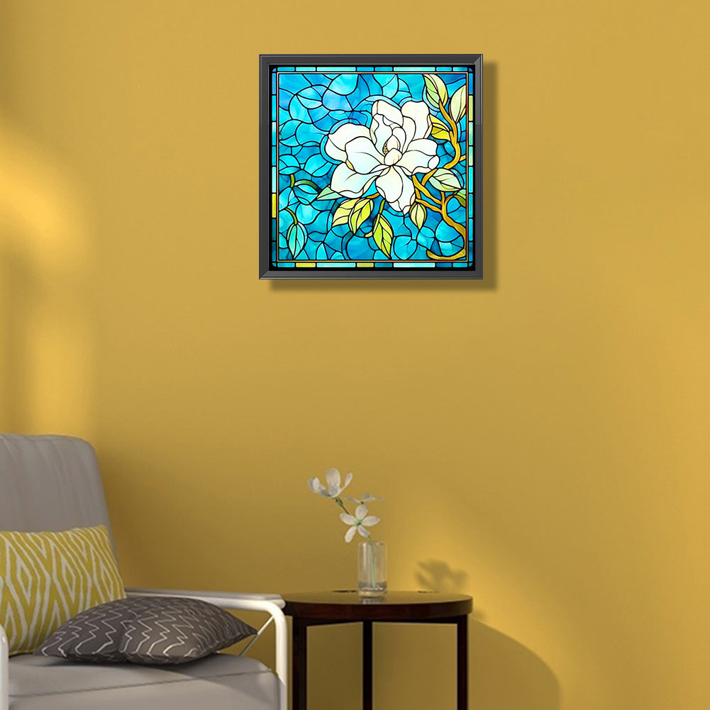 Glass Jasmine - Full Round Drill Diamond Painting 40*40CM