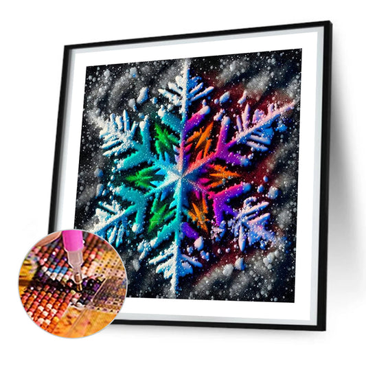 Winter Snowflakes - Full Round Drill Diamond Painting 30*30CM