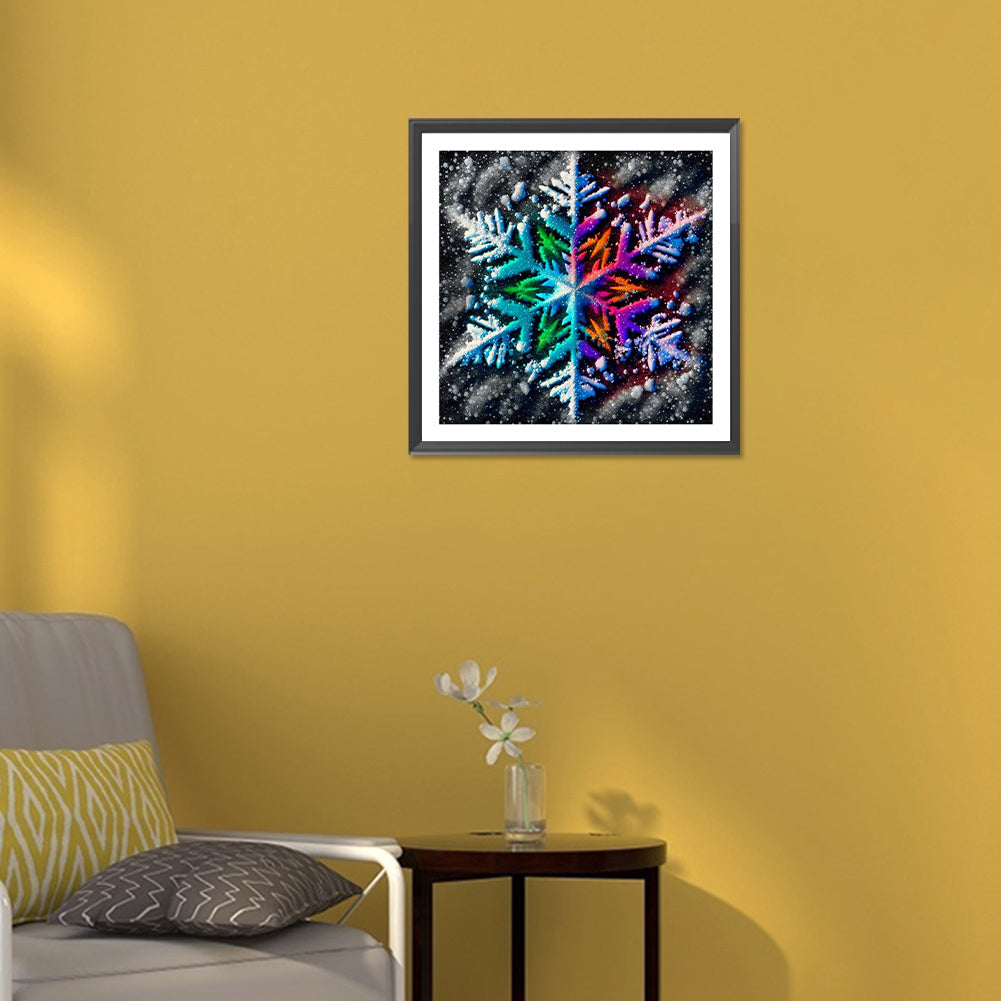 Winter Snowflakes - Full Round Drill Diamond Painting 30*30CM