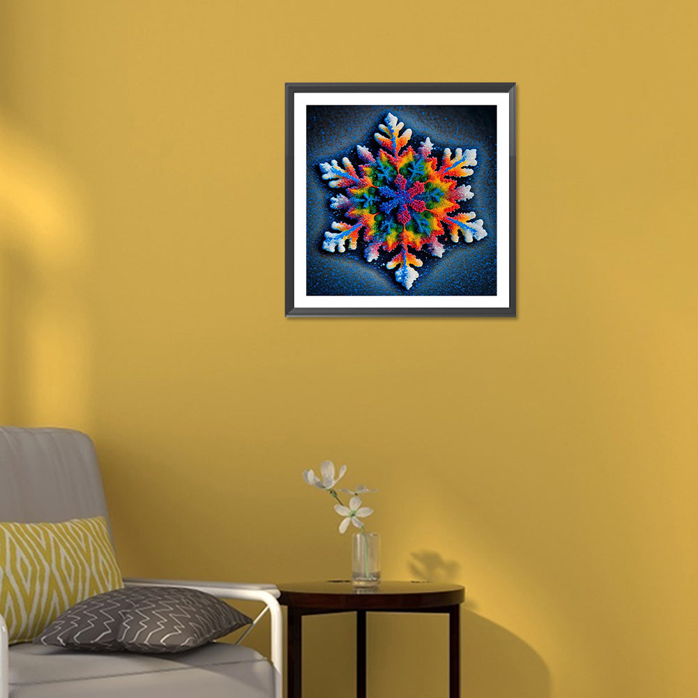 Winter Snowflakes - Full Round Drill Diamond Painting 30*30CM