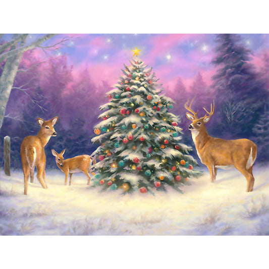 Christmas Tree - Full Square Drill Diamond Painting 40*30CM