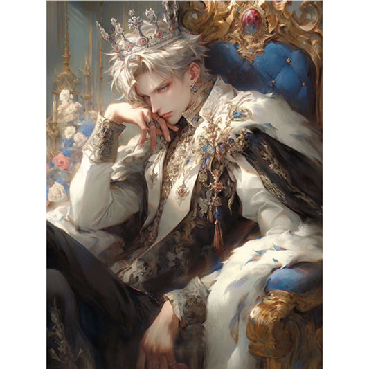 White King - 11CT Stamped Cross Stitch 50*65CM