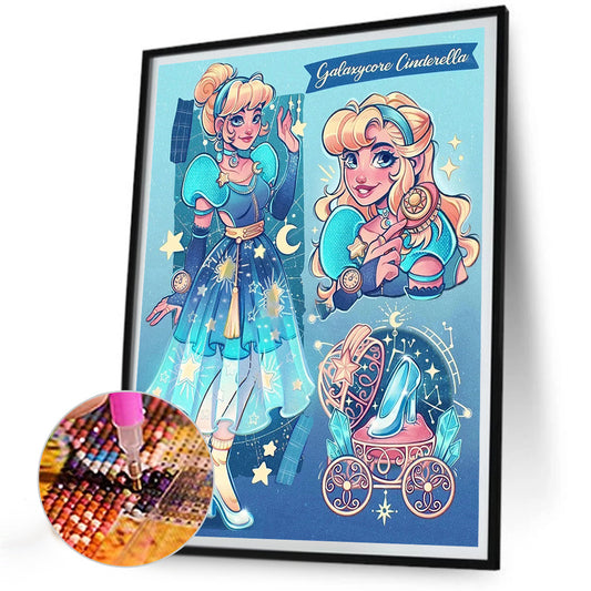 Princess Cinderella - Full Round Drill Diamond Painting 30*40CM