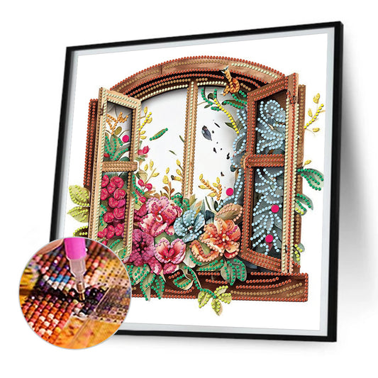 Windowsill - Special Shaped Drill Diamond Painting 30*30CM