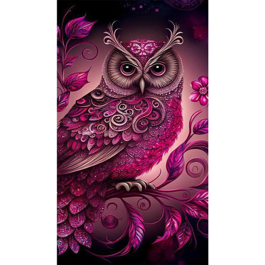 Owl - Full AB Round Drill Diamond Painting 40*70CM