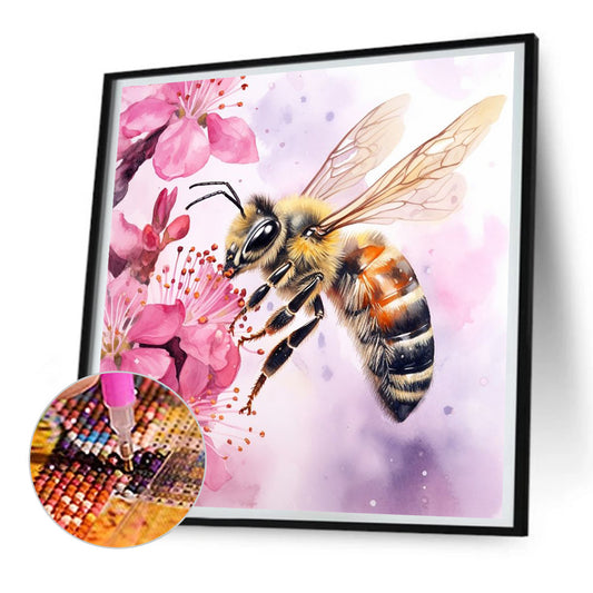 Pollen Bee - Full Round Drill Diamond Painting 30*30CM