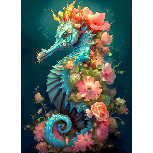 Seahorse - Full AB Round Drill Diamond Painting 40*55CM