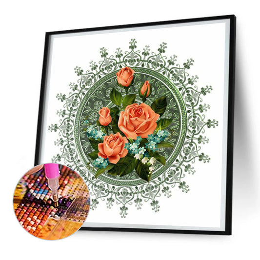 Mandala Bouquet - Full Round Drill Diamond Painting 30*30CM