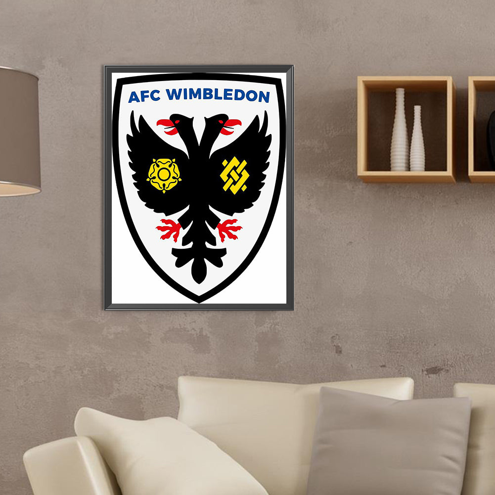 Afc Wimbledon Football Team - Full Round Drill Diamond Painting 30*40CM
