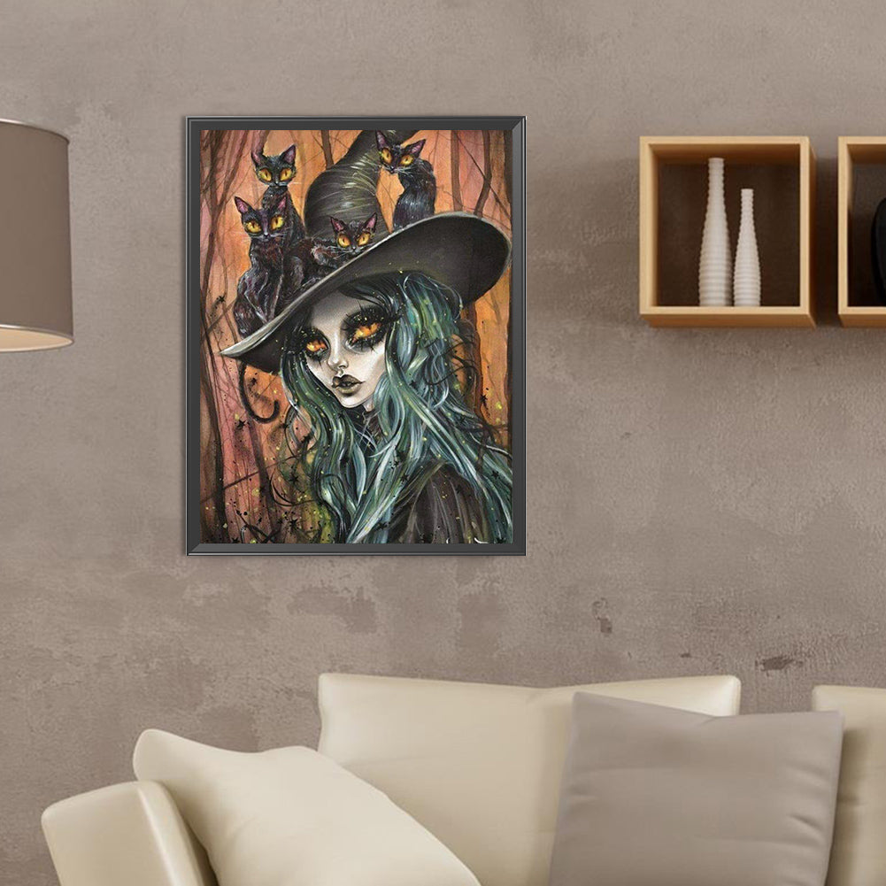 Girl - Full Round Drill Diamond Painting 30*40CM