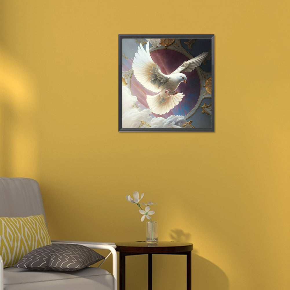 Peace Dove - Full Round Drill Diamond Painting 30*30CM