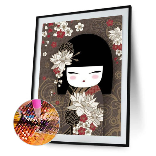 Japanese Chihuahua Brown Bottom - Full Round Drill Diamond Painting 30*40CM