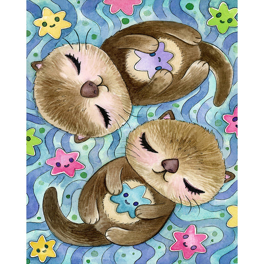 Beaver - Full AB Round Drill Diamond Painting 40*50CM