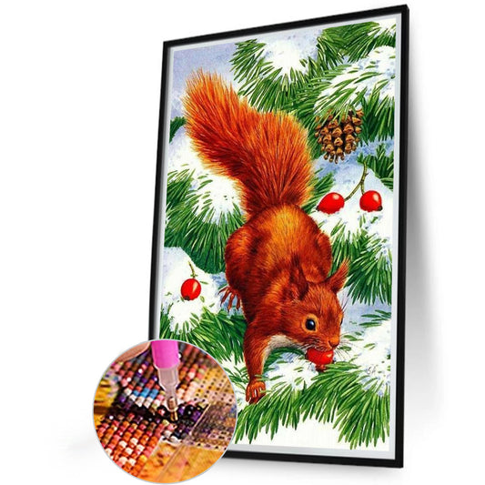 Squirrel - Full Round Drill Diamond Painting 40*60CM