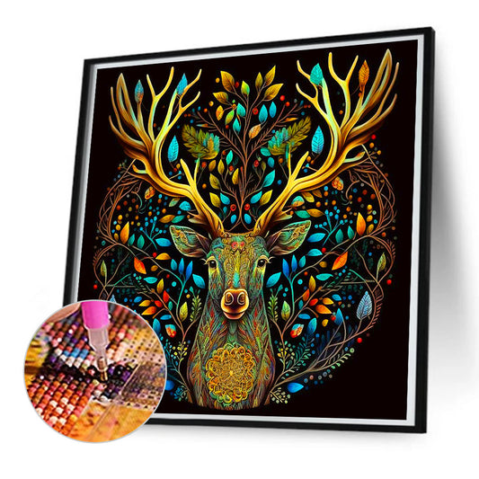 Elk - Full Round Drill Diamond Painting 50*50CM
