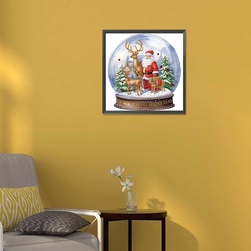 Christmas Crystal Ball - Special Shaped Drill Diamond Painting 30*30CM