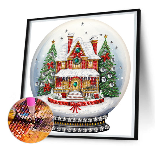 Christmas Crystal Ball - Special Shaped Drill Diamond Painting 30*30CM