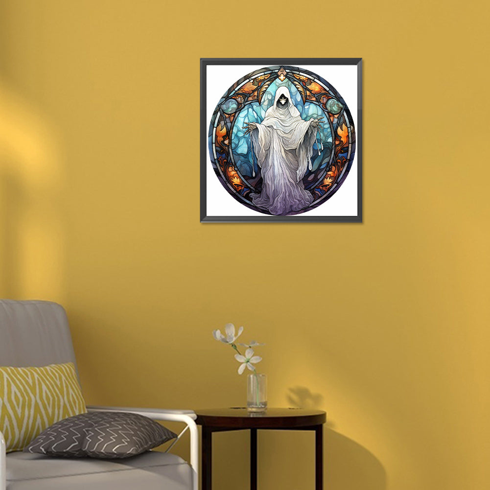 Scary Halloween - Full Round Drill Diamond Painting 30*30CM