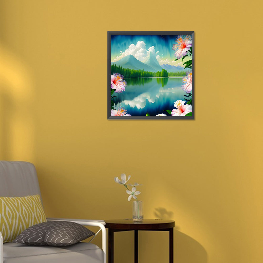 Landscape - Full Round Drill Diamond Painting 30*30CM