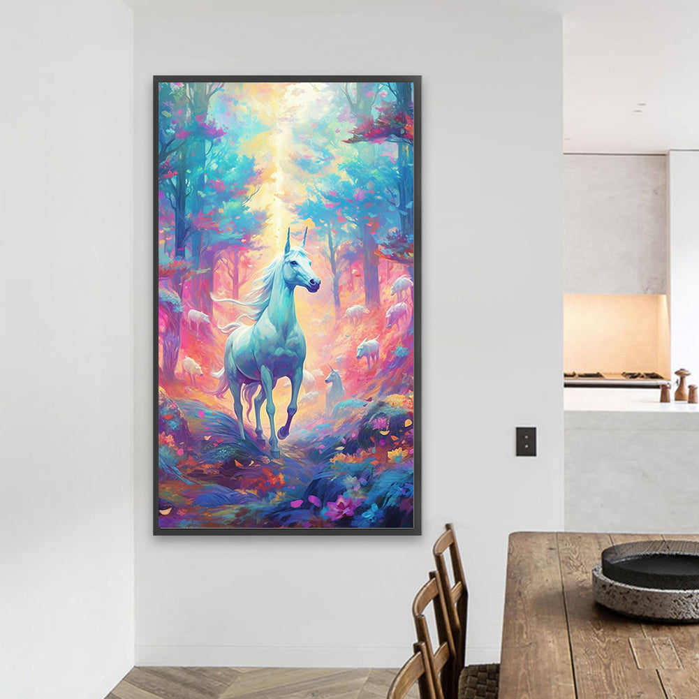 Unicorn - Full AB Square Drill Diamond Painting 40*70CM