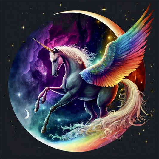 Unicorn - Full AB Round Drill Diamond Painting 40*40CM