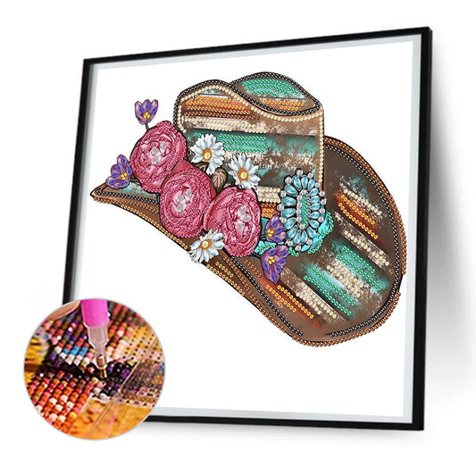 Hat - Special Shaped Drill Diamond Painting 30*30CM