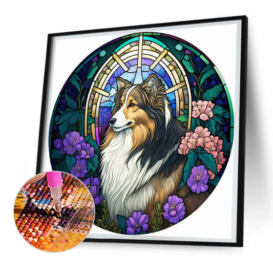 Shepherd Dog - Full Round Drill Diamond Painting 30*30CM