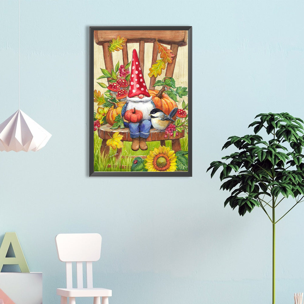 Melon Gnome - Full Round Drill Diamond Painting 40*60CM