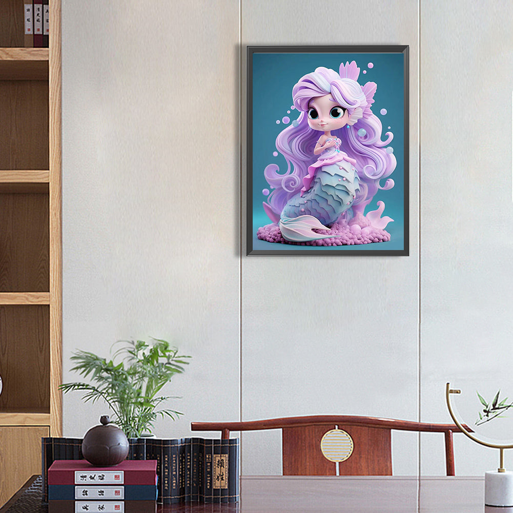 Mermaid - Full Square Drill Diamond Painting 30*40CM