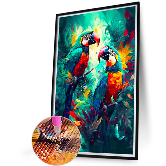 Macaw - Full Round Drill Diamond Painting 40*60CM
