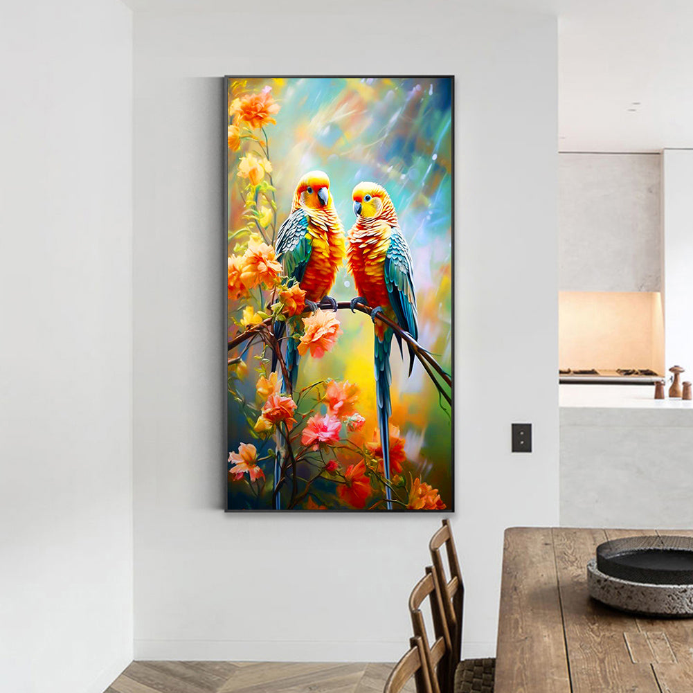 Parrot - Full Round Drill Diamond Painting 40*70CM