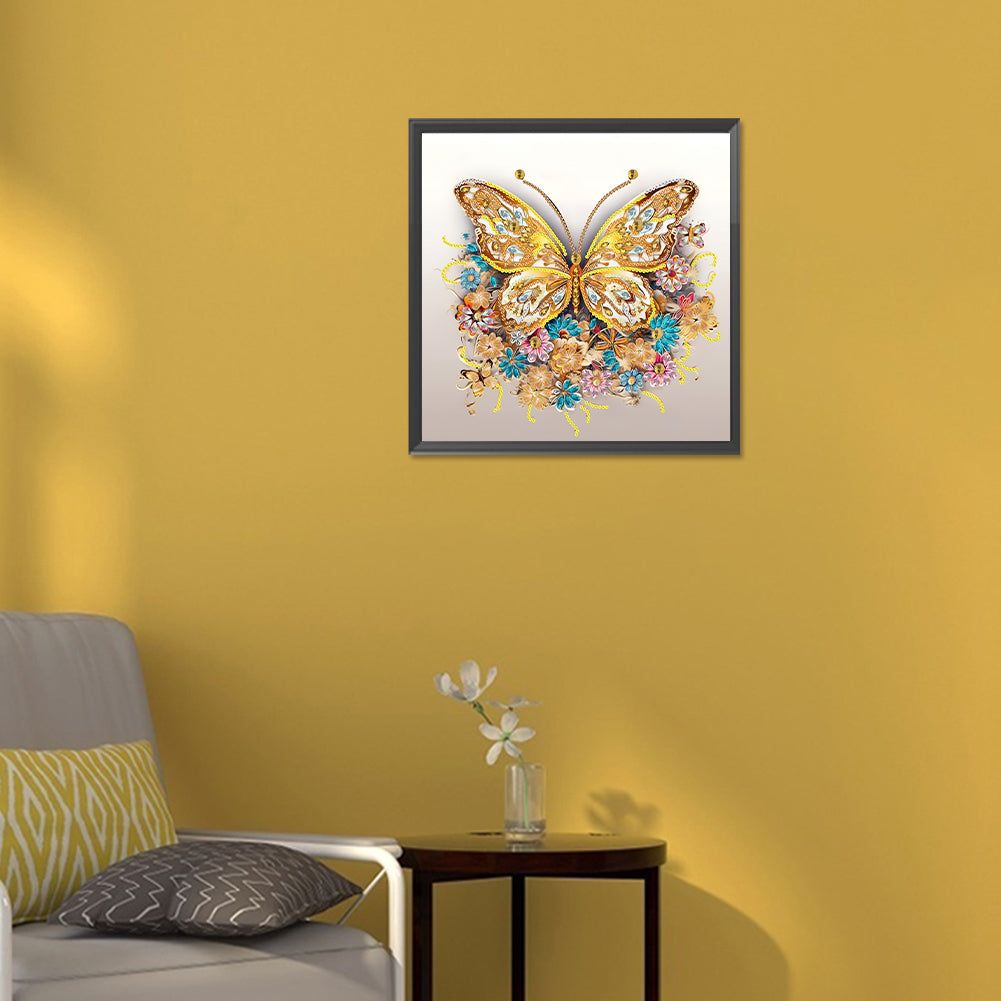 Butterfly - Special Shaped Drill Diamond Painting 30*30CM