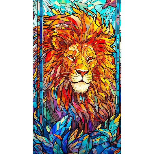 Smiling Lion - Full Round Drill Diamond Painting 40*70CM